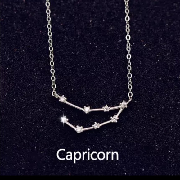Jewelry - Capricorn 925 Sterling Silver Zodiac Necklace New
